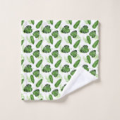 Jungle Feuille Aquarelle tropicale Botanique Chic (Gant de toilette)