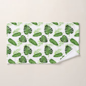 Jungle Feuille Aquarelle tropicale Botanique Chic (Serviette à main)