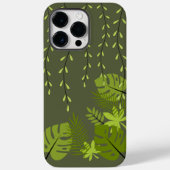 Jungle Feuille Coque-Mate iPhone 14 Pro Max Coque (Verso)
