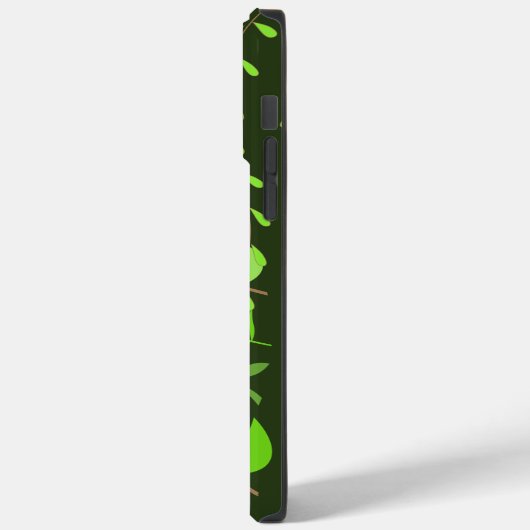 Jungle Feuille Coque-Mate iPhone 14 Pro Max Coque (Verso / Gauche)