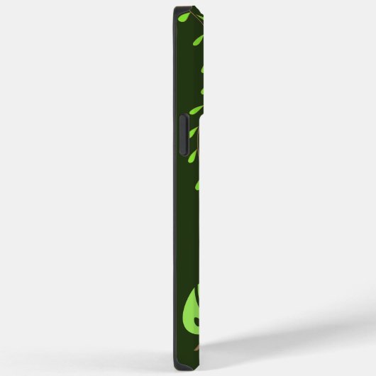 Jungle Feuille Coque-Mate iPhone 14 Pro Max Coque (Verso / Droite)