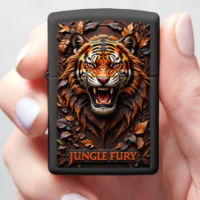 Jungle Fury Brullende Tijger Donker (In Hand)