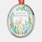 Jungle Giraffe Baby's First Christmas Ornament (Links)