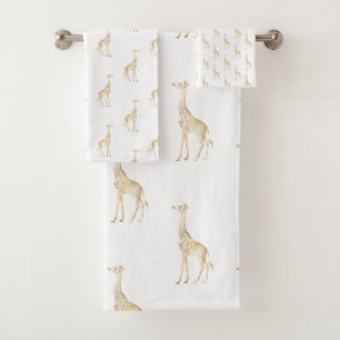 JUNGLE GIRAFFE D'OR JUNGLE SALLE DE BAINS BLANC TO
