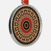 Jungle green pattern metalen ornament (Rechts)