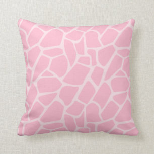 Jungle Jill Giraffe Motif rose Coussin décoratif