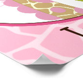 Jungle Jill /Girl Giraffe Poster d'art personnalis (Coin)