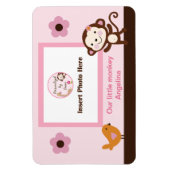 Jungle Jill Girl Monkey Photo Magnet (Vertical)