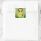 Jungle Leeuw Vierkante Sticker (Tas)