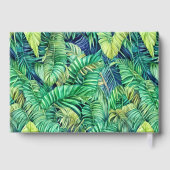 Jungle monstera feuille aquarelle motif vrai feuil (Verso)