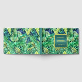 Jungle monstera feuille aquarelle motif vrai feuil (Complet)