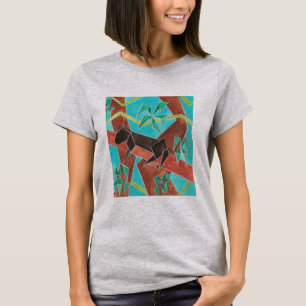 Jungle Panter Originele Abstracte Kunst T-shirt