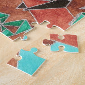 Jungle Panther Original Abstract Art Legpuzzel (Zijkant)