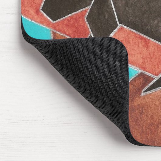 Jungle Panther Original Abstract Art Muismat (Hoek)