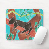 Jungle Panther Original Abstract Art Muismat (Met muis)