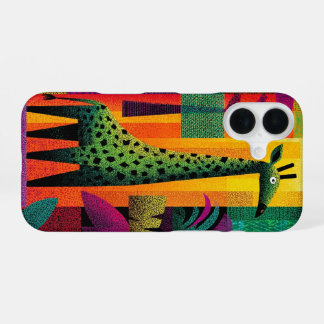 Jungle Pop Giraffe Hoesje iPhone 16 Hoesje