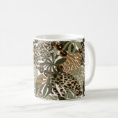 Jungle Poster de animal café Mug (Devant droit)