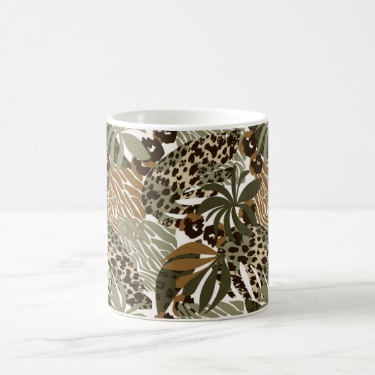 Jungle Poster de animal café Mug (Centre)