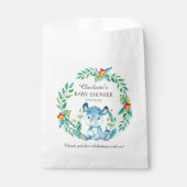 Jungle Rhino Baby shower Favoriser les sacs (Devant)