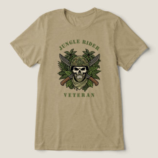 Jungle Rider Special Forces Veteraan Schedel Tri-Blend Shirt