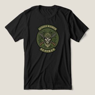 Jungle Rijder Special Forces Veteraan Schedel Tri-Blend Shirt