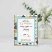 Jungle Roi Lion Dot Baby douche Invitations (Debout devant)