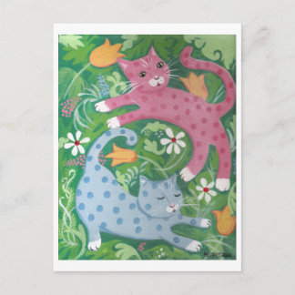 Jungle Romp - Carte postale Peinture d'art populai