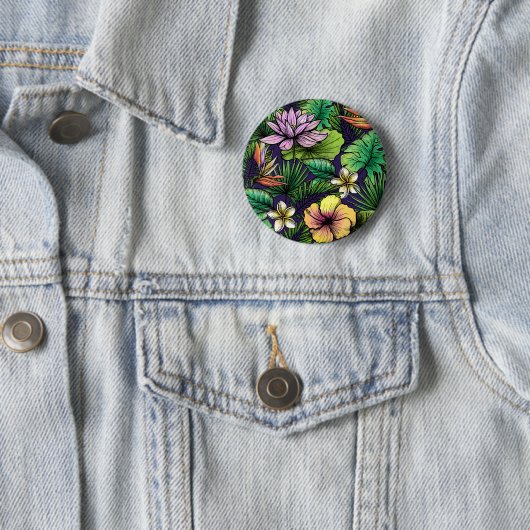 Jungle Ronde Button 5,7 Cm (In situ)