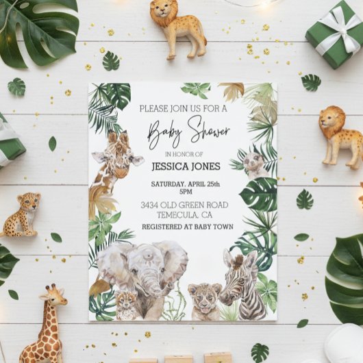 Jungle Safari Afrikaanse baby Dieren Tropisch Budg