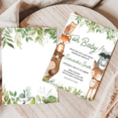 Jungle Safari Animals Baby Shower Kaart