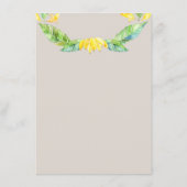 Jungle Safari Animaux Baby shower Bingo Carte de j (Dos)