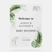 Jungle Safari Animaux Baby shower Couples (Recto)