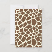 Jungle Safari Animaux Baby shower Invitation (Dos)