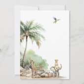 Jungle Safari Animaux Baby Word Scramble Carte de  (Dos)