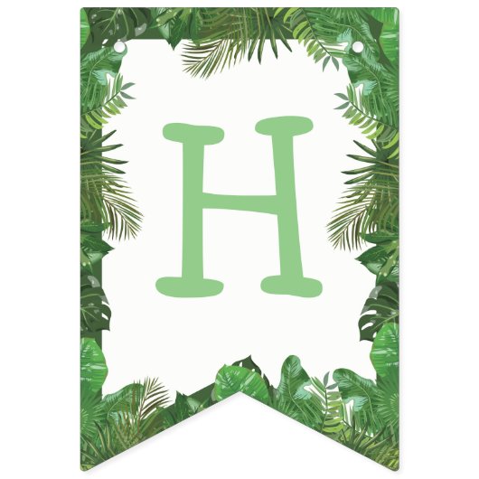 Jungle Safari Anniversaire Drapeaux Bannière (Deuxième drapeau)