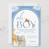Jungle Safari Baby Shower Invitation (Devant)