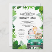 Jungle Safari Baby Shower Invitations (Devant)