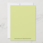 Jungle Safari Baby Shower Invitations 5 x 7 taille (Dos)