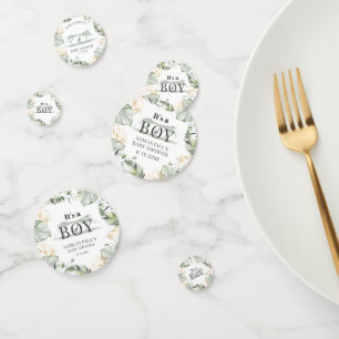 Jungle Safari Botanische Jongen Baby Borrel Confetti