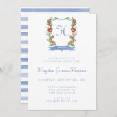 Jungle Safari Crest Boy Sip Et Voir Invitation (Devant / Derrière)