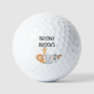 Jungle Safari "Het wordt wild" Baby Shower Golfballen