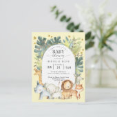 Jungle safari mignon moderne invitation neutre gen (Debout devant)