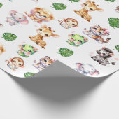 Jungle Safari Motif papier cadeau enveloppement  (Coin)