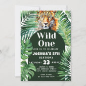 Jungle Safari Thème Anniversaire Fête Invitation (Devant)