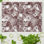 Jungle Skulls Serviette de cuisine (Plié)