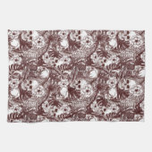 Jungle Skulls Serviette de cuisine (Horizontal)
