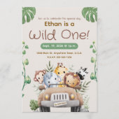 JUNGLE THEME INVITATION FOR BABY/TODDLER (Devant)