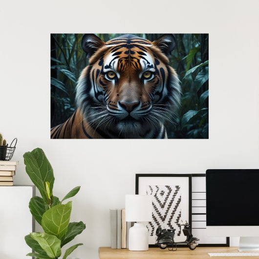 Jungle Tijger Poster (Thuiskantoor)