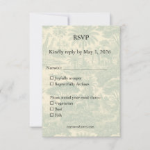 Jungle Toile Patroon Tropisch Scenisch Ontwerp