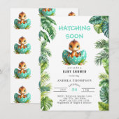 Jungle tropicale | Invitation Baby shower (Devant / Derrière)